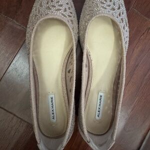Alex Marie Gold Flats Classic Comfort